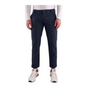 Slim Fit Katoenen Broek Entre amis , Blue , Heren