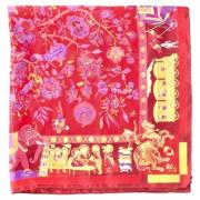 Pre-owned Silk scarves Hermès Vintage , Red , Dames