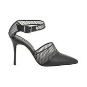 Mesh Stiletto Hakken Pumps Manolo Blahnik , Black , Dames