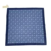 Pre-owned Silk scarves Hermès Vintage , Blue , Dames