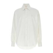 Witte Poplin Overhemd Klassieke Stijl Alexander McQueen , White , Here...