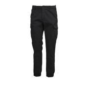 Cargo Stijl Katoenen Broek Tommy Hilfiger , Black , Heren