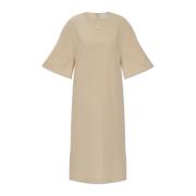 Loszittende jurk Lanvin , Beige , Dames