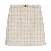 Tweed rok met lurex draad Versace , Beige , Dames