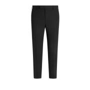 Slim Fit Wollen Broek PT Torino , Black , Heren