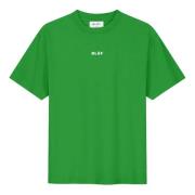 Block Tee Groene T-shirt Olaf Hussein , Green , Heren