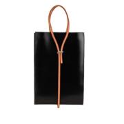 Pre-owned Leather handbags Hermès Vintage , Black , Dames