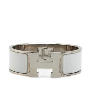 Pre-owned Fabric bracelets Hermès Vintage , White , Dames