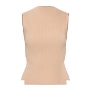 Geribbelde top Victoria Beckham , Orange , Dames