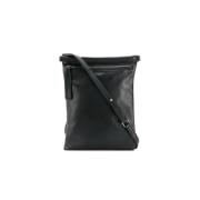 Leren Crossbody Schoudertas Saint Laurent , Black , Heren