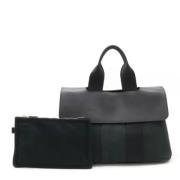 Pre-owned Canvas handbags Hermès Vintage , Black , Dames