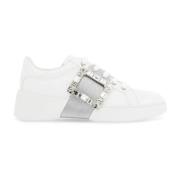 Witte Rhinestone Skate Sneakers Roger Vivier , White , Dames