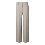 Wijde Pijp Tailored Broek Melange Selected Femme , Gray , Dames