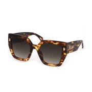 Stijlvolle zonnebril met bruine verloopglazen Just Cavalli , Brown , U...