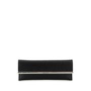 Stijlvolle Zwarte Leren Crossbody Clutch Alexander McQueen , Black , D...