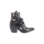 Pre-owned Leather boots Chloé Pre-owned , Black , Dames