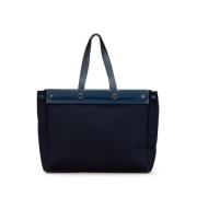 Pre-owned Canvas handbags Hermès Vintage , Blue , Dames