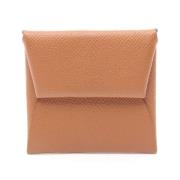 Pre-owned Leather wallets Hermès Vintage , Beige , Dames