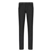 Donkergrijze Heren Jeans Emporio Armani , Black , Heren