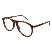 Optische Havana Tortoise Zonnebril Saint Laurent , Brown , Unisex