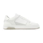 Witte Suède Basket Court Schoenen Nubikk , White , Heren