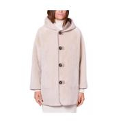 Omkeerbare Beige Ecomontone Caban Jas Emme DI Marella , Beige , Dames