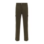 Cargo katoenen broek met meerdere zakken Brooksfield , Green , Heren