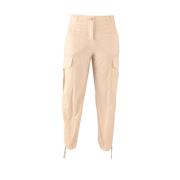 Cargo Katoenen Broek voor Zomerse Dagen Aspesi , Beige , Dames