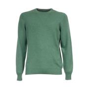 Slim Fit Wol Kasjmier Trui Gran Sasso , Green , Heren