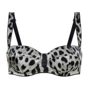 Zijden beha met dierenprint Dolce & Gabbana , Gray , Dames