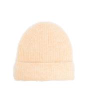 Lichtgele Fuzzy Beanie Séfr , Yellow , Heren