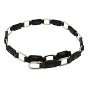 Mini Jody Kettingontwerp Leren Riem Anine Bing , Black , Dames