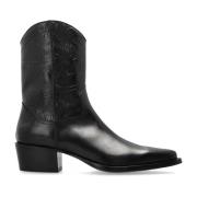 Leren cowboy laarzen Dsquared2 , Black , Heren