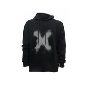 Zwarte Katoen Polyester Hoodie Uma24070Fe John Richmond , Black , Here...