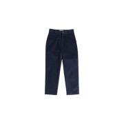 Donkerblauwe Katoenen Straight-Leg Broek Studio Nicholson , Blue , Her...