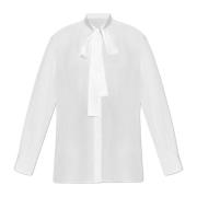 Zijden blouse met decoratieve strik bij de halslijn Dolce & Gabbana , ...