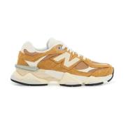 Sneakers van mesh en suède met N-monogram New Balance , Brown , Heren