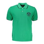 Groen Polo Shirt met korte mouwen North Sails , Green , Heren