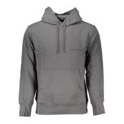 Grijze hoodie met centrale zak en logoprint Calvin Klein , Gray , Here...