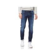 Straight Leg Denim Jeans Replay , Blue , Heren