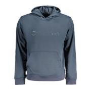 Blauwe Hoodie met Logo voor Sport Calvin Klein , Blue , Heren