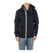 Stijlvolle Spacer Zip-through Sweatshirt K-Way , Blue , Heren