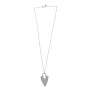 Metalen Tijgerklauwhanger Ketting Alexander McQueen , Gray , Heren