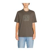 Klassieke Katoenen T-shirt Collectie Armani Exchange , Green , Heren