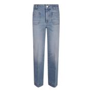 Blauwe Jeans met Verborgen Ritssluiting Victoria Beckham , Blue , Dame...