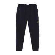 Blauwe Elastische Trekkoord Broek Stone Island , Blue , Heren