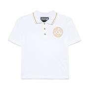 Bianco E Oro T-shirts & Polos Versace Jeans Couture , White , Dames