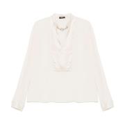 Witte shirts voor vrouwen Aw24 Liu Jo , White , Dames