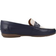 Stijlvolle Loafers voor Vrouwen Geox , Blue , Dames