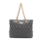 Grijze Shopper Tas Aw24 Elisabetta Franchi , Gray , Dames